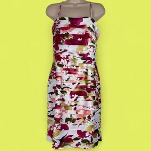 DressBarn collection Floral print mini dress with a tiered design. 6.